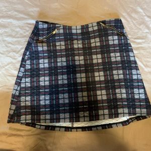 plaid quilted Vera Wang mini skirt